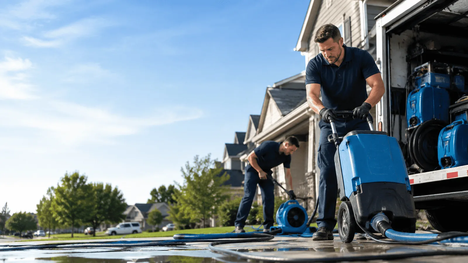 Dehumidification being performed in Sabana Grande, PR